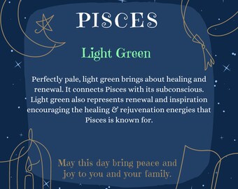 Zodiac signs and there colors.