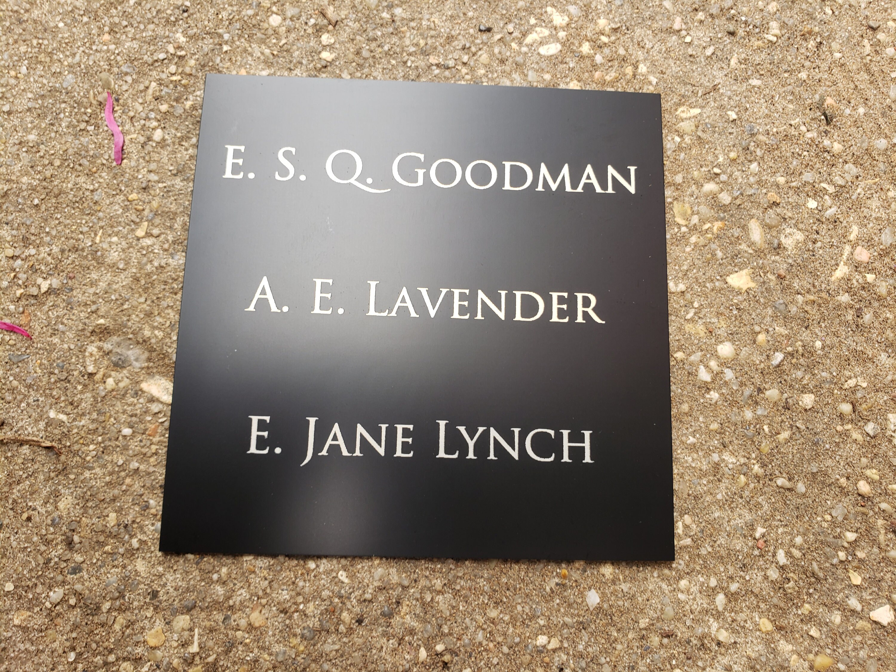 Up to 4x4 Personalized Outdoor Name Plate, Personalized Memorial Name…