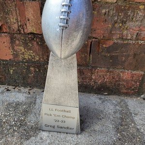 Fantasy Football Trophy, Football Award, Lombardi Replica, Super Bowl Replica Trophy