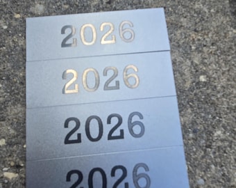 Custom Engraved Name Plate, Gold or Silver Tag for Trophies & Frames