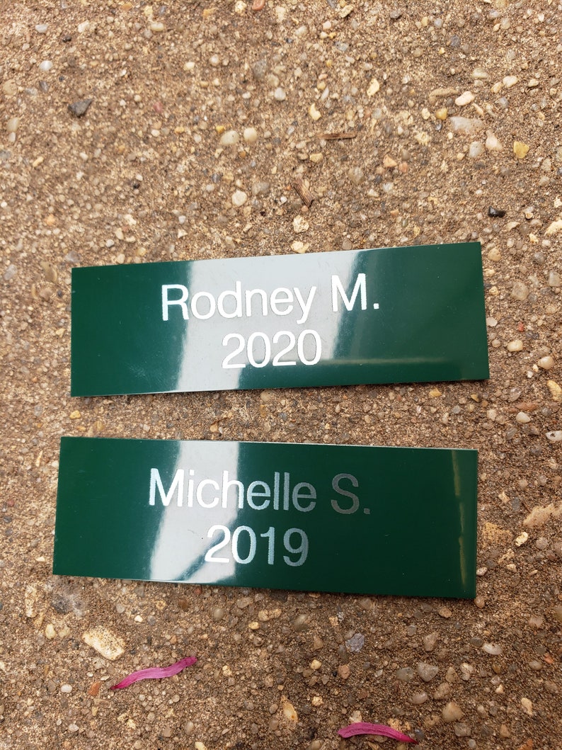 1x3 Personalized Silver Engraved Metal Name Plate Etsy