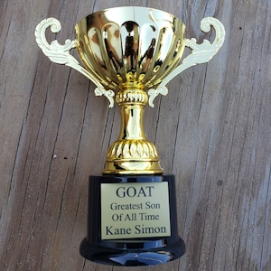 Gold Metal Cup Trophy, Boyfriend Gift, Girlfriend Gift, Award Trophy, Christmas Gift, Anniversary Gift, Father&#39;s Day Gift, Mother&#39;s Day Gift