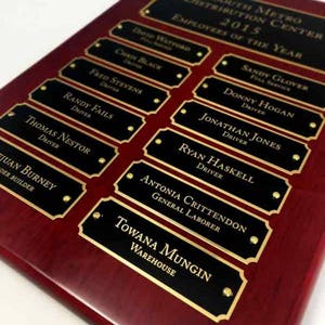 Weysat 12 Pcs Employee Of The Month Award Plaque Frames - Holds 4x6 Photo, Wooden Appreciation Gift For Staff - View #9