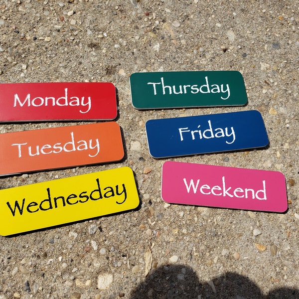 Set of 10 Employee Name Tags, Office Name Badges with Magnet, name tags, custom name tags, personalized name tags, durable name tags