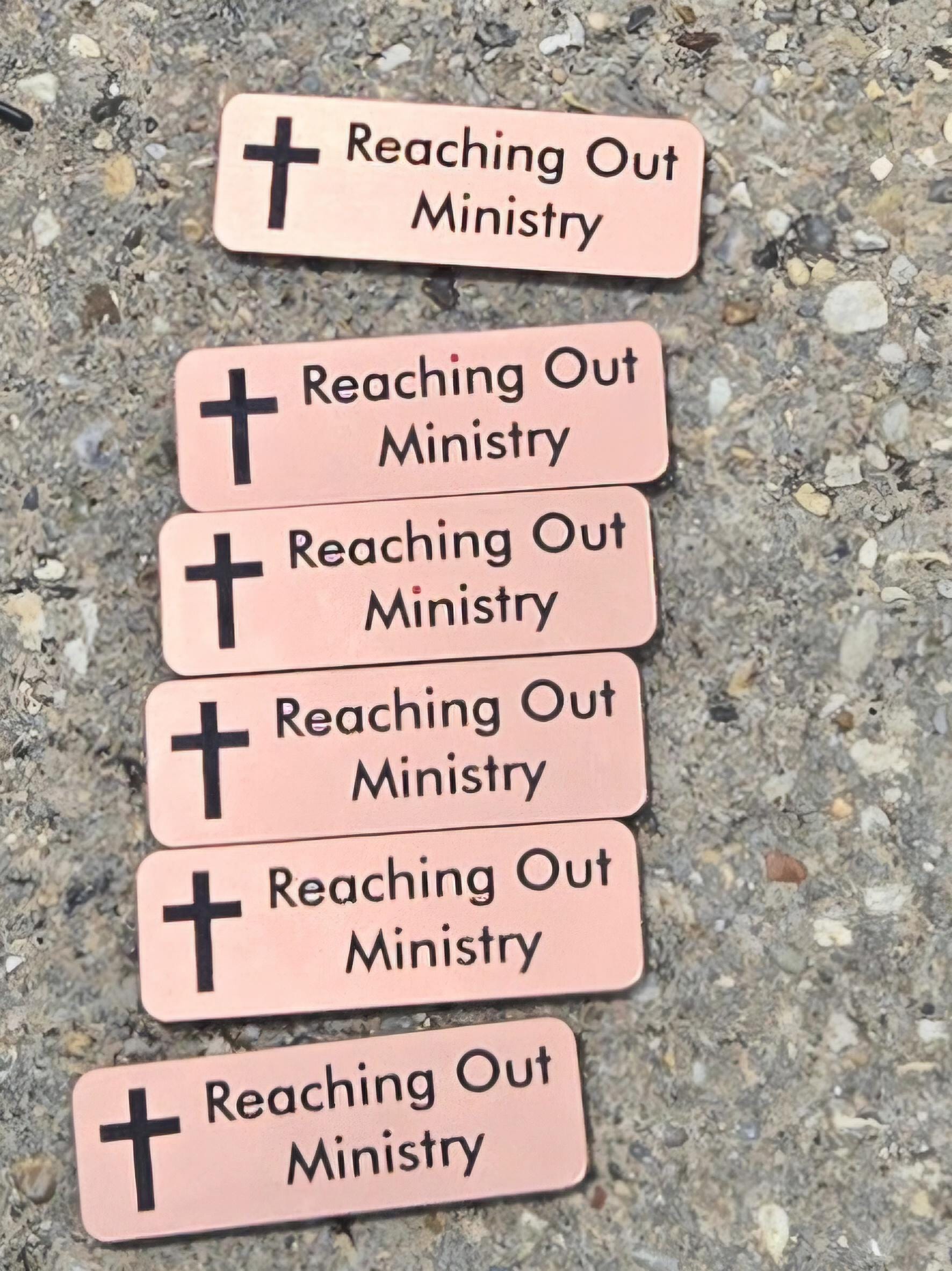 Custom Church Staff Name Tags, Engraved Ministry & Usher Badges - Etsy