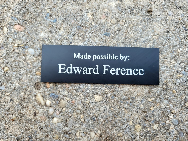 1x3 Personalized Engraved Outdoor Name Plate Outdoor Etsy