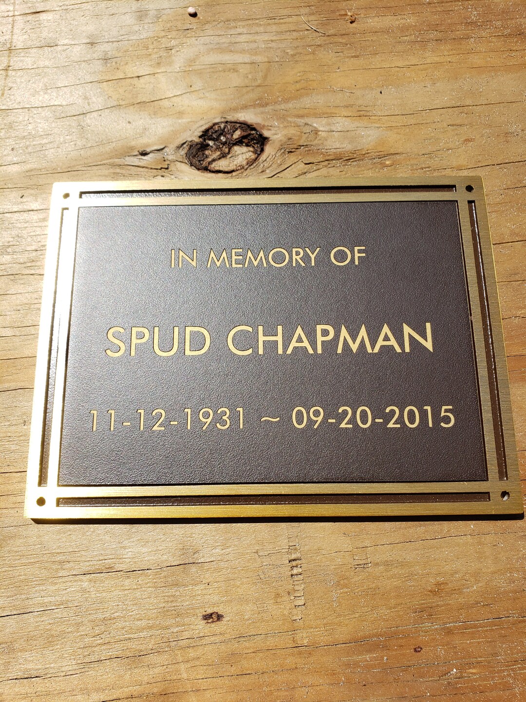 Bronze Memorial Plaque With Screws Garden Plaque Building Plaque Bench