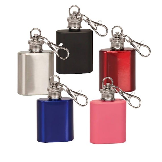 1 Oz Mini Flask Keychain Party Favors Wedding Party Gifts Vacation Gift Etsy
