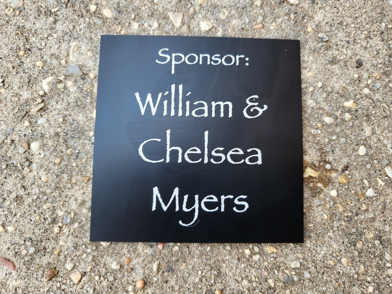 Personalized Outdoor Name Plate Personalized Memorial Name Etsy