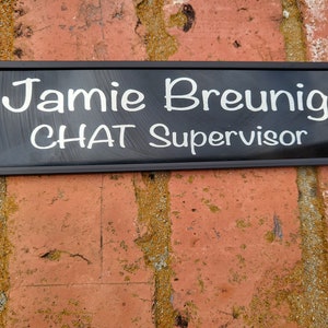 Office Wall Name Plate, Cubicle Name Plate, Door Sign, Employee Name Plate,