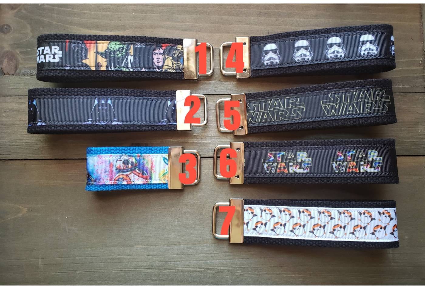 Star Wars Keychain / READY TO SHIP / Wristlet Keychain / Ribbon Keych…