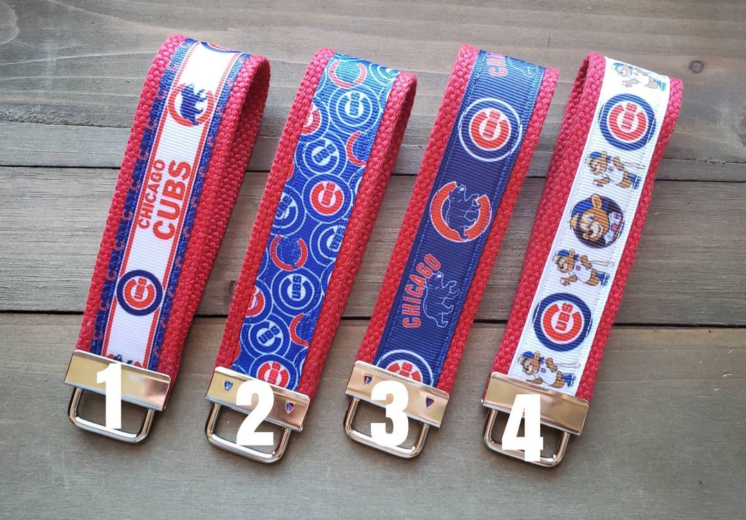 Chicago Cubs Keychain / Wristlet / Ribbon Keychain / Ribbon Keyfob