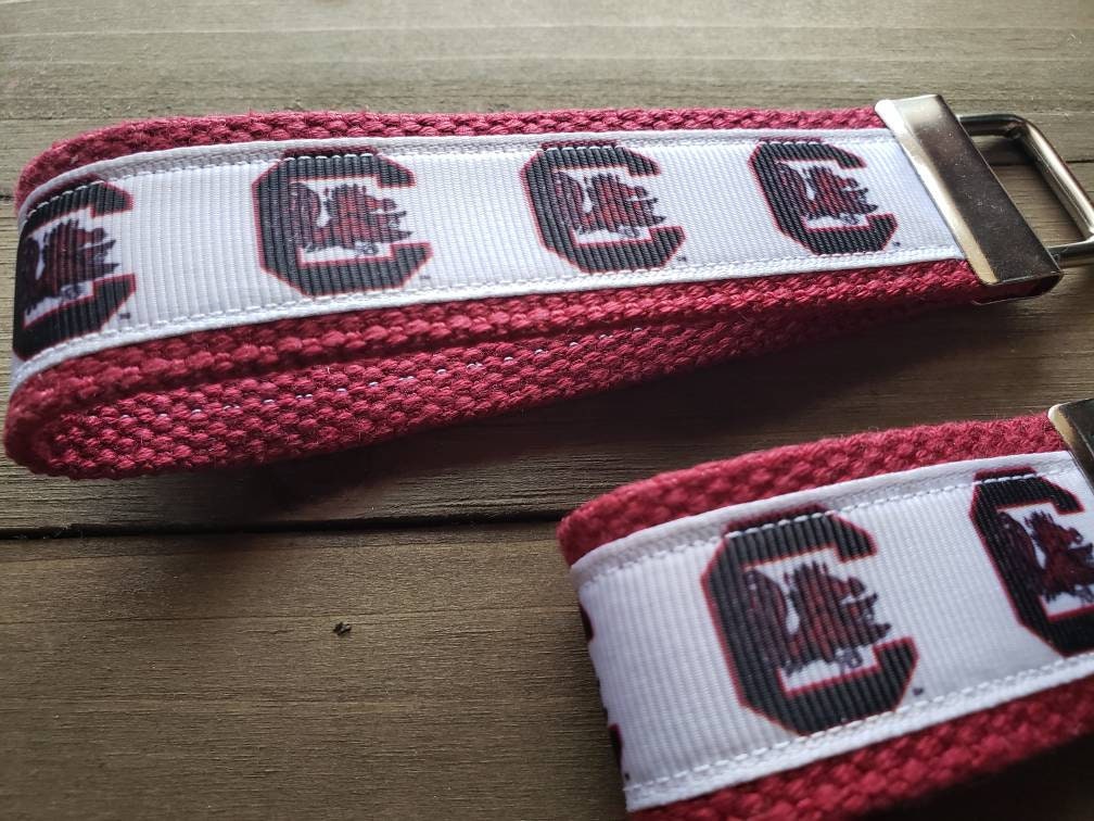 South Carolina Gamecocks Keychain / READY TO SHIP / Wristlet / Etsy