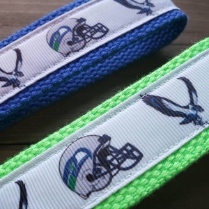 Seattle Seahawks Keychain / Wristlet / Ribbon Keychain / Ribbon Keyfob / Teacher Gift / Gifts Under 10 / Stocking Stuffer image 3