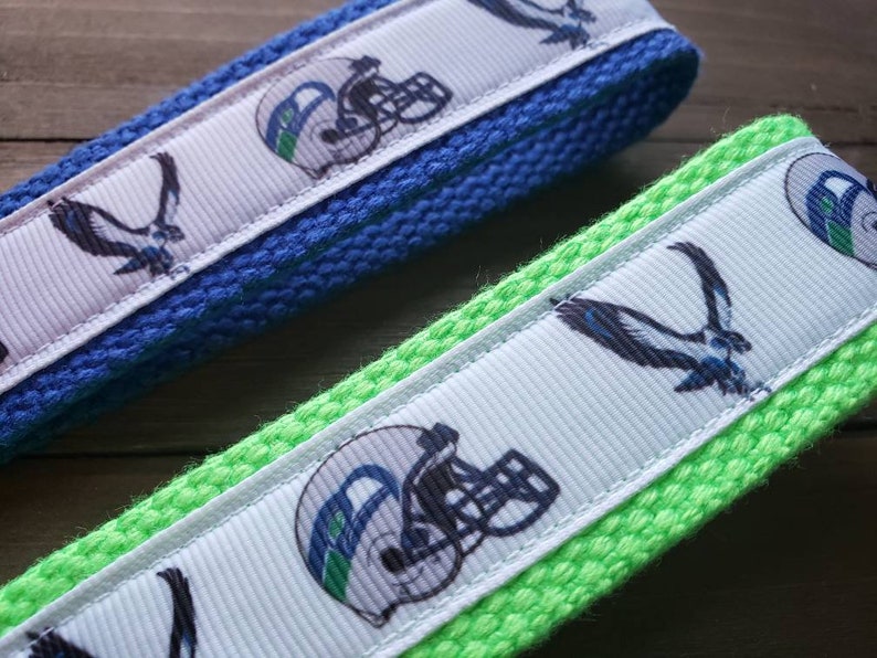 Seattle Seahawks Keychain / Wristlet / Ribbon Keychain / Ribbon Keyfob / Teacher Gift / Gifts Under 10 / Stocking Stuffer image 3