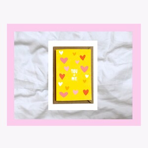 Biglietto di San Valentino tu + me • San Valentino o Galentine, il tuo amico, il tuo collega, la tua cotta, marito o migliore amico • Amore • Anniversario
