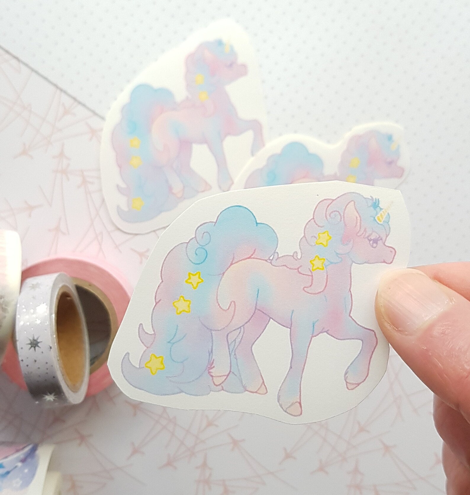 aesthetic unicorn sticker kids stickers laptop stickers etsy