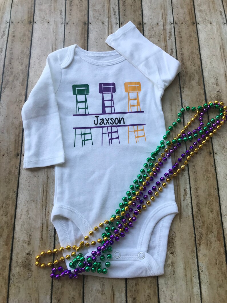 baby mardi gras onesie