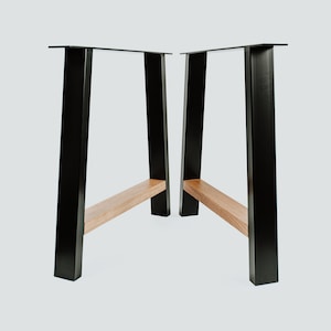 Metal Table Legs, Wood Metal Table Legs, Steel Table Legs, Dining Table Legs, Steel Wood Kitchen Table Legs, Wood Table Legs, Oak Table Legs
