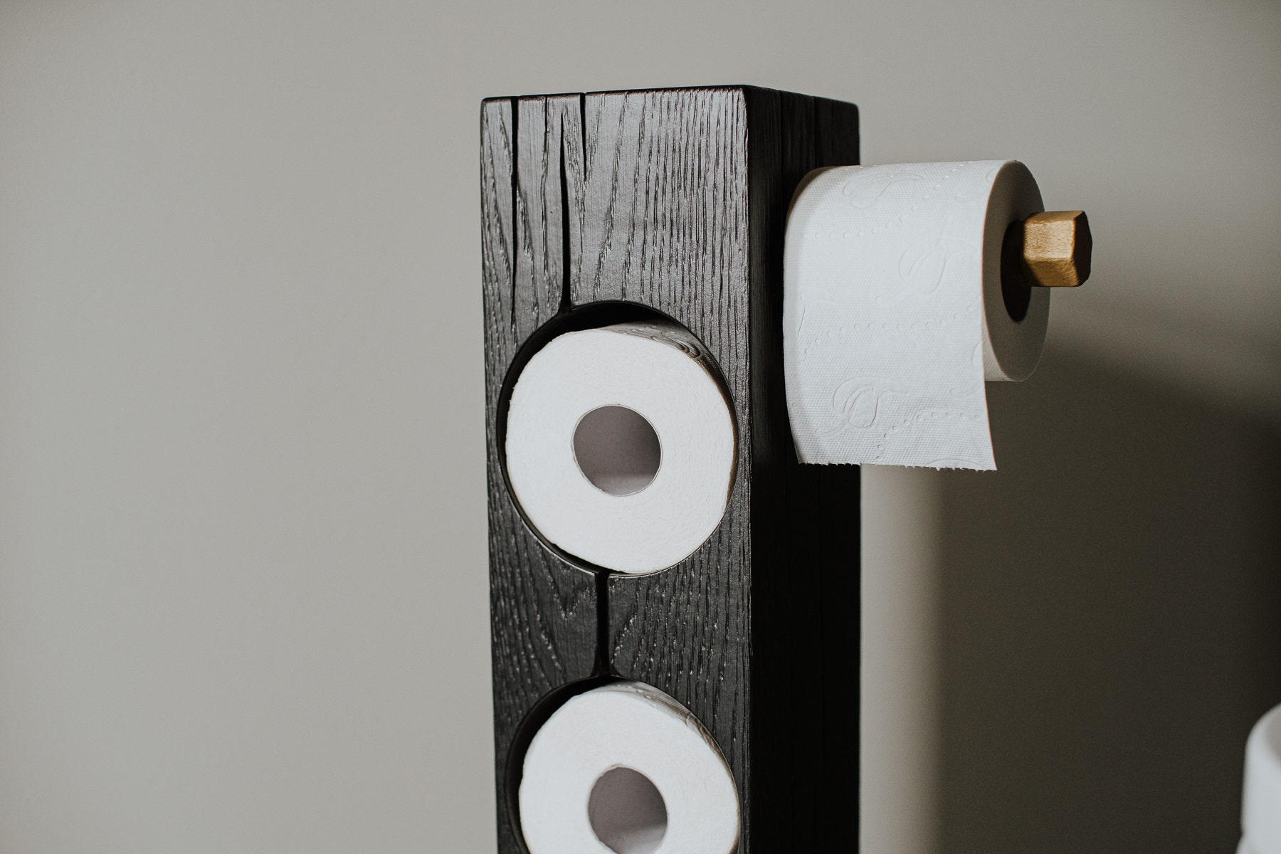 Toilet Paper Storage Black and Gold Edition Toilet Paper 