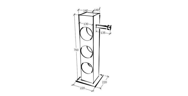 Toilet Paper Holder Free Standing, Toilettenpapierhalter Holz, Klopapierhalter, Toilet Roll Holder, Rustic Toilet Paper Holder for Bathroom image 8