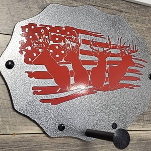 Bow Rack, wall mount archery display, powder coated, 60 custom colors available!