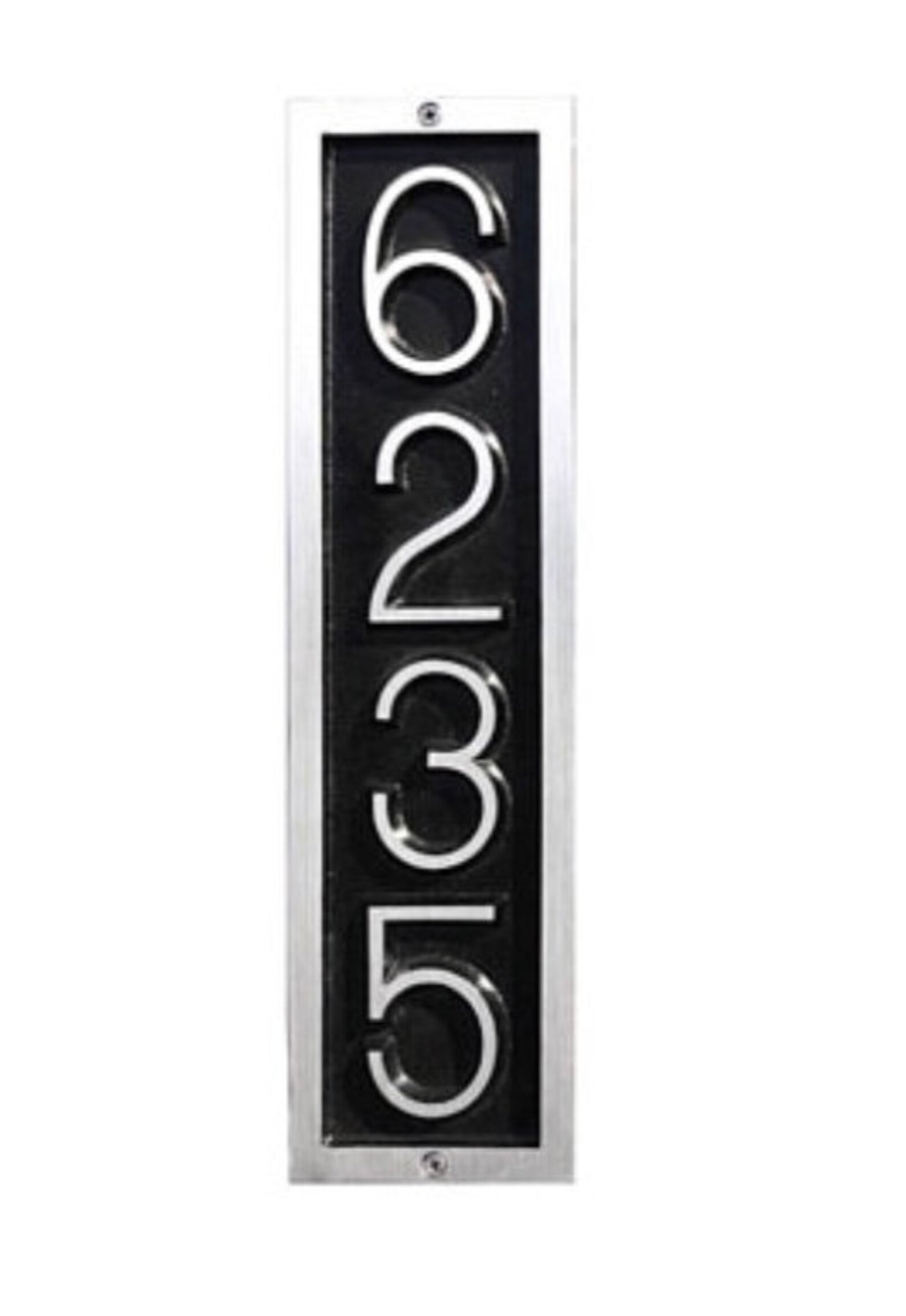 Custom House Number Sign Personalized Vertical House Number Etsy