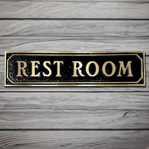 Restroom: Rustic Farmhouse, Polished Brass 9 5/8" X  3/16" X 2 3/8"