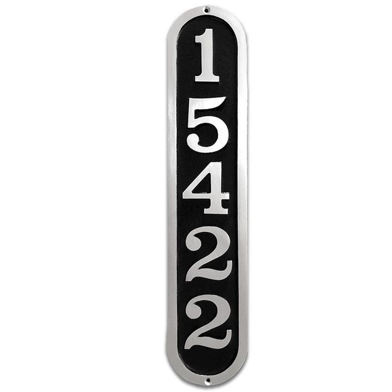 May include: A vertical silver house number plaque with black background. The numbers 15422 are displayed in a vertical format.