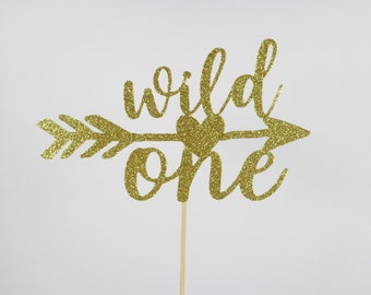 Wild one cake topper, 1st birthday cake topper, first birthday cake topper