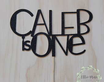 Birthday cake topper, kids cake topper, 1st birthday cake topper, custom name cake topper