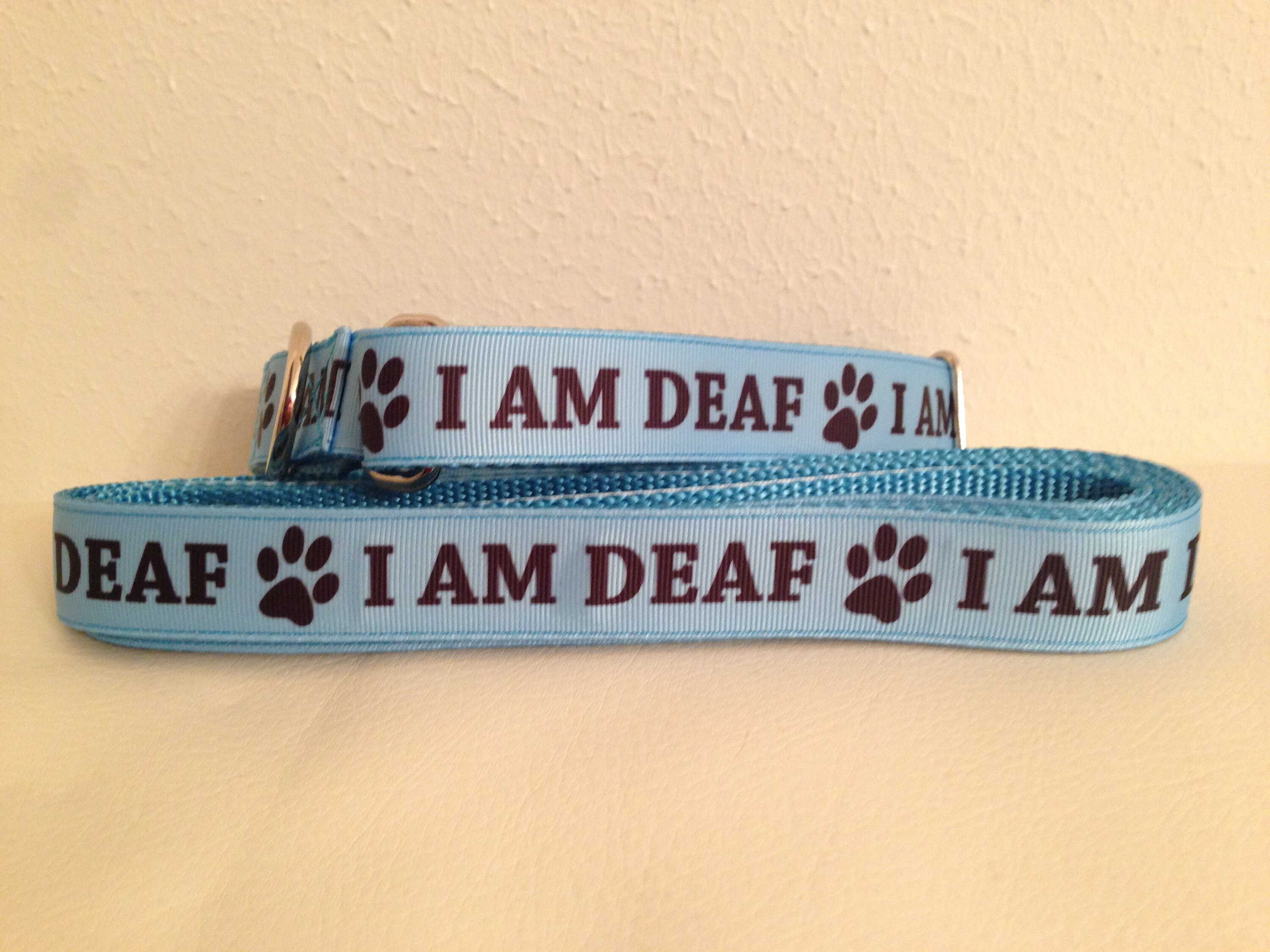 Dog Leash I AM DEAF Heavy Duty Leash Etsy