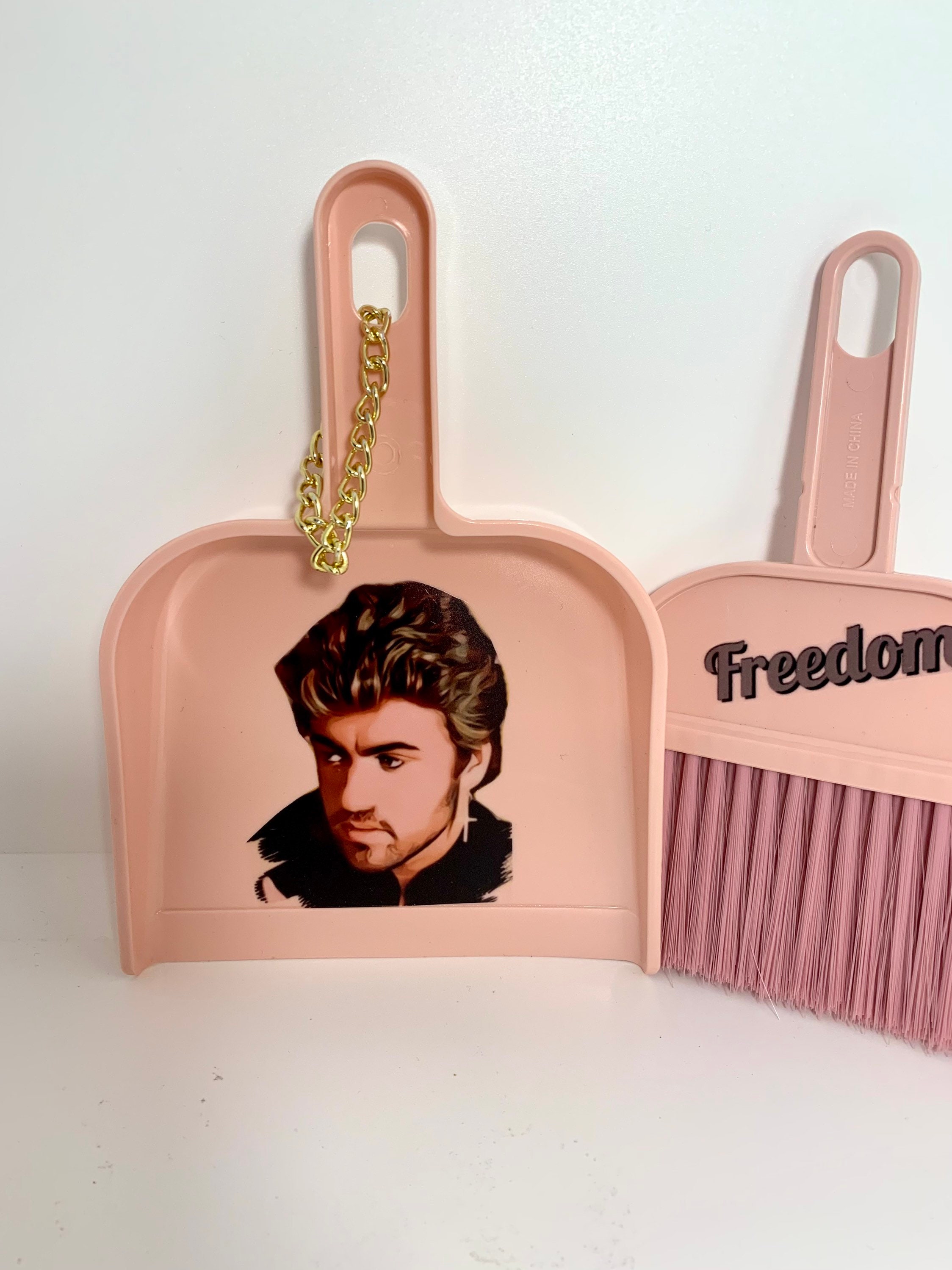 George Michael mini dustpan and brush