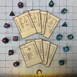 D & D Shop und Standortkarten, Sitzungsnotizen im Taschenformat Player Aid Digital Download