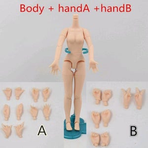 Blythe Body / Blythe-onderdeel / 8,5 inch gezamenlijke pop met handset A+B / Custom