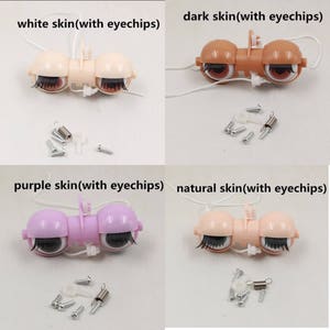 Blythe doll eye mechanism / blythe eyes with or without eyechip / Blythedolleyechips, Blytheeyechips