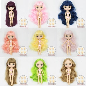 Poupée mixte blythe moyenne / poupée blythe moyenne / Blyth personnalisée, Blythedolleyechips