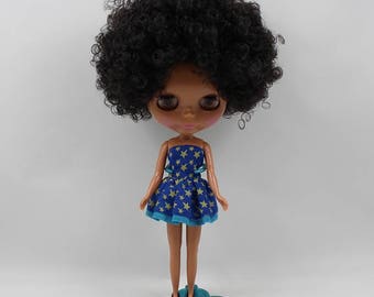 blythe hair / blyth wig / blyt curly hairs / scalp / afro / big head doll