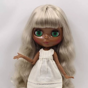 Blyth doll super schwarze Hautfarbe / Big Head Dol, Ooak Custom Dolls