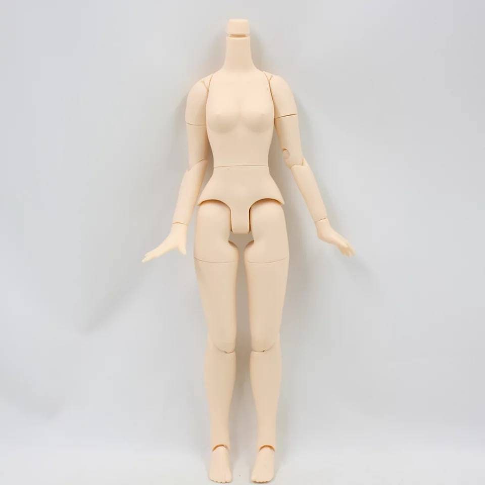 Jointed Doll Body, Blythe Doll Replacement Body, Tan Licca Body