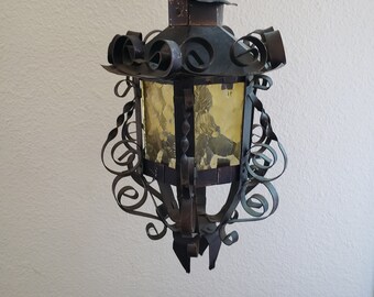 Mexican Spanish Wrought Iron Lantern