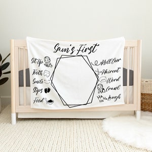 Mijn eerste mijlpaalmarkeringsdeken - babymijlpaalmarkeringen - mijlpaal baby eerste jaar - baby's eerste jaar - babyprestatiedeken