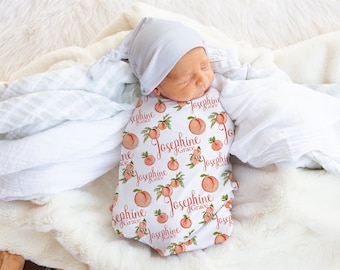 peach swaddle