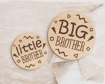 Big Brother Plaque Big Brother Sign Laser Engraved Sign Big Brother Plaque New Baby Gift Newborn Photo Prop Wooden Sign