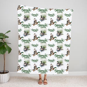 Mallard Duck Custom Name Blanket - Mallard Duck Blanket - Mallard Duck Nursery - Baby Shower Gift - Personalized Name Blanket