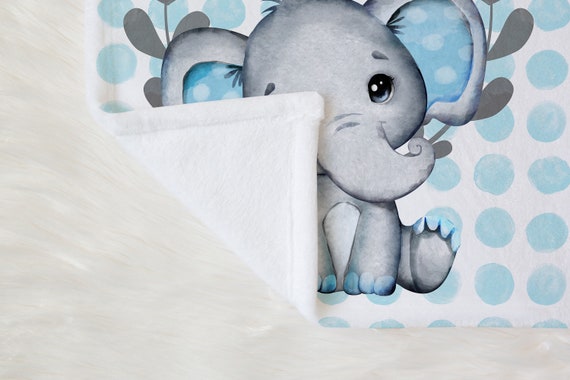 Boy Elephant Blanket Elephant Crib Bedding Personalized Baby Blanket Elephant Nursery Theme Newborn Blanket Baby Shower Gift Etsy Canada