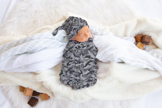 Gray Camo Swaddle Blanket Camo Baby Swaddle Baby Boy Swaddle Gray Camo Nursery Newborn Swaddle Custom Swaddle Etsy UK