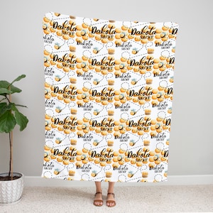 Bumble Bee Decke - Bumble Bee Decke - Biene Kinderzimmer - Honey Bee Babydecke - Bee Babydecke - Baby Shower Geschenk