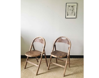 Sillas plegables atribuidas a Thonet