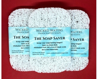 THE SOAP SAVER | Soap Dish | Spa Gift | Draining Soap Dish | Bathroom Décor | Stocking Stuffer | Stocking Stuffer | Maximizes Soap Life